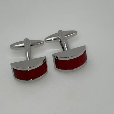 Burnt Orange Cateye Cufflinks