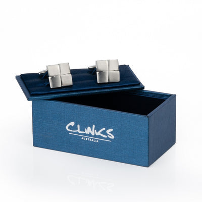 Silver Four-Square Cufflinks