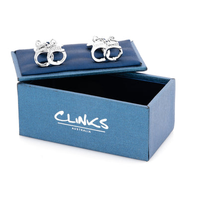 Silver Handcuff Cufflinks