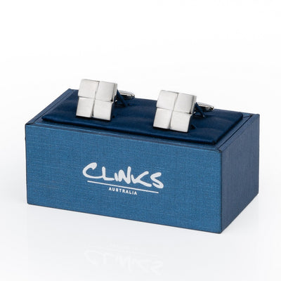 Silver Four-Square Cufflinks