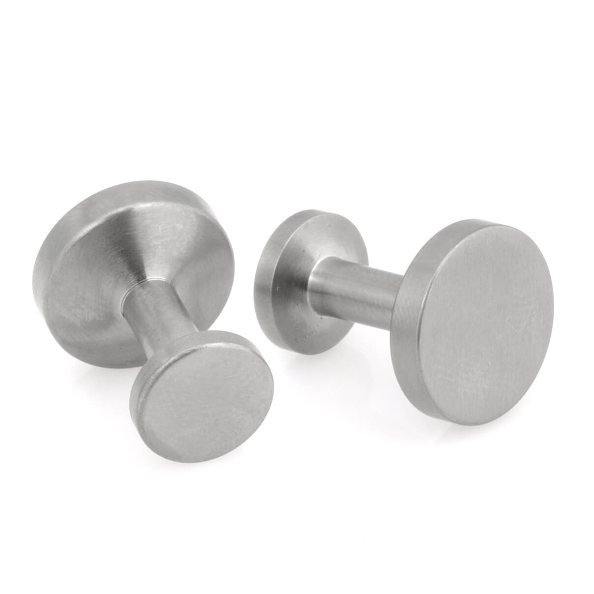 Brushed Titanium Cufflinks