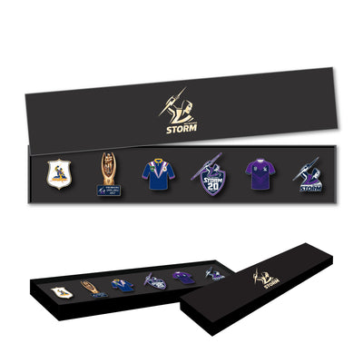 Melbourne Storm Logo NRL Pin Set