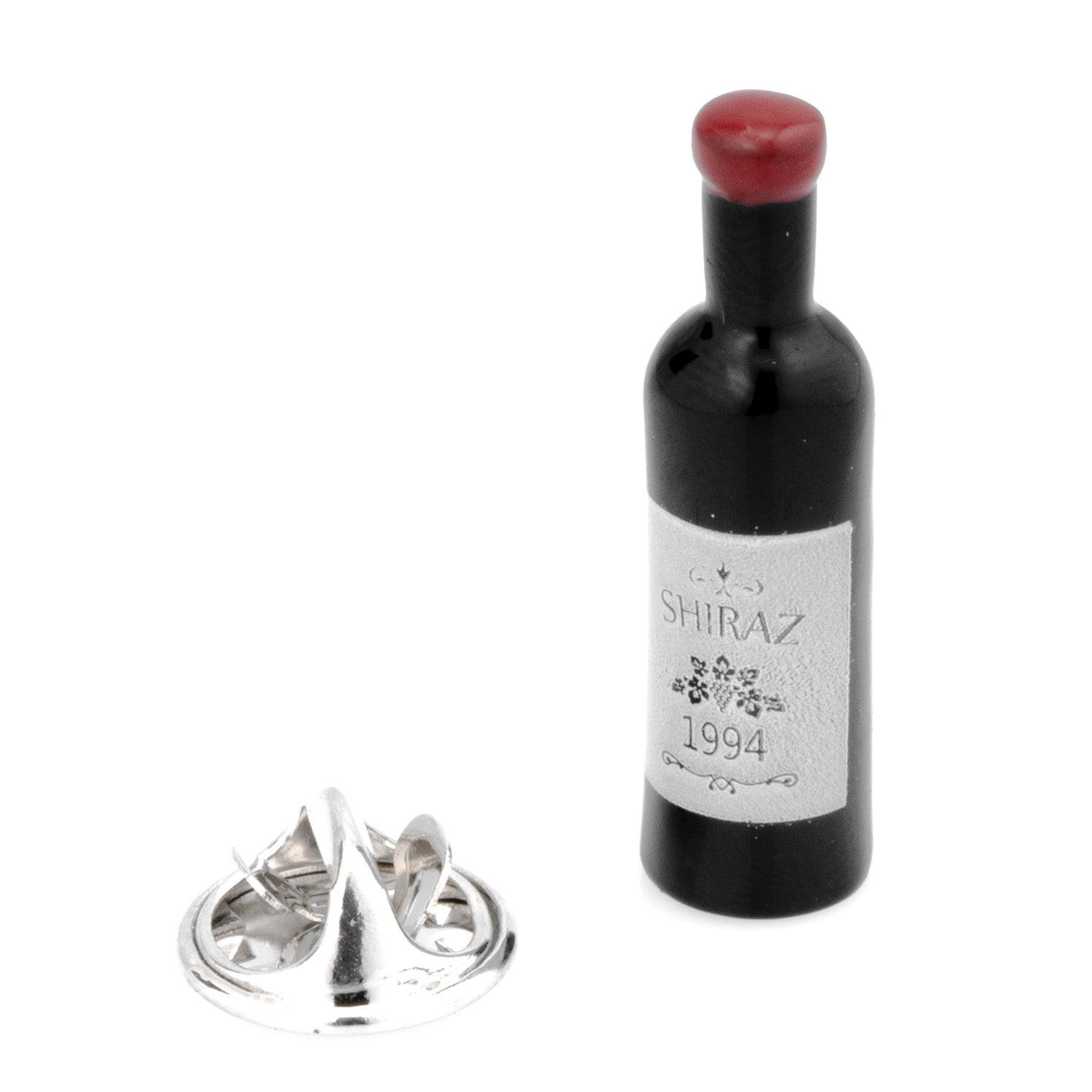 Shiraz Red Wine Bottle Lapel Pin