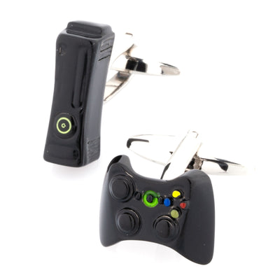 Black Xbox Cufflinks, CL9186, Novelty Cufflinks, Mens Cufflinks, Cufflinks, Cuffed, Clinks, Clinks Australia