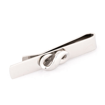 Silver Infinity Tie Bar