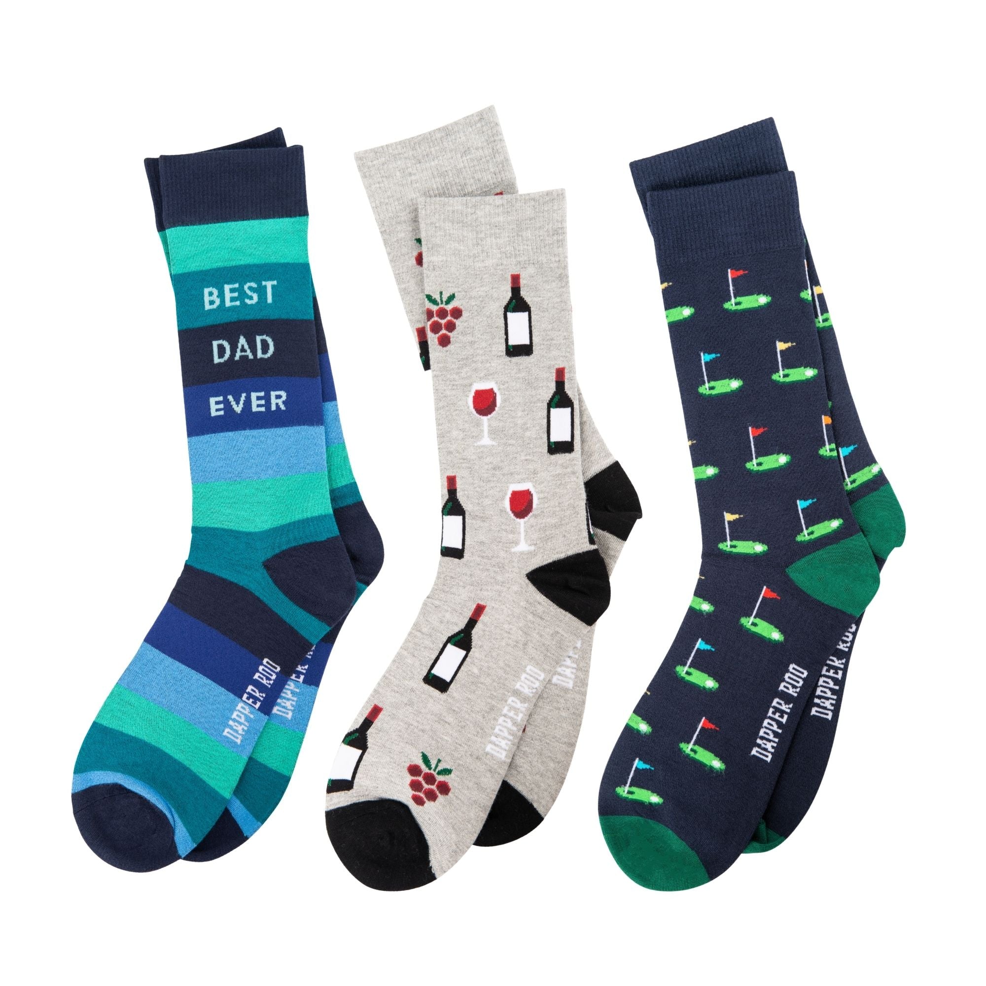 Dad Golf Socks Gift Set, Dad Golf Gift Set, Gift Set, Socks Gift Set, Socks, Location: SK2020+SK2036+SK2000, SS5018, Clinks.com