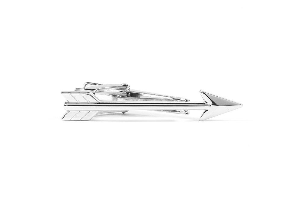 Silver Arrow Tie Clip