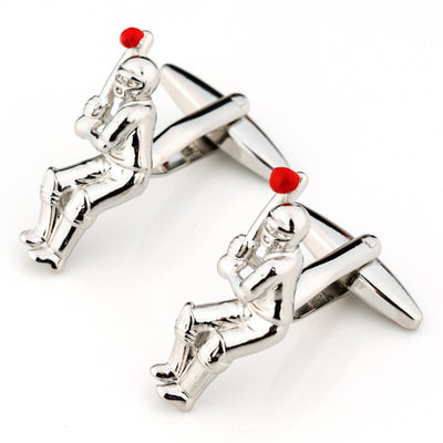 Cricket Batter Cufflinks