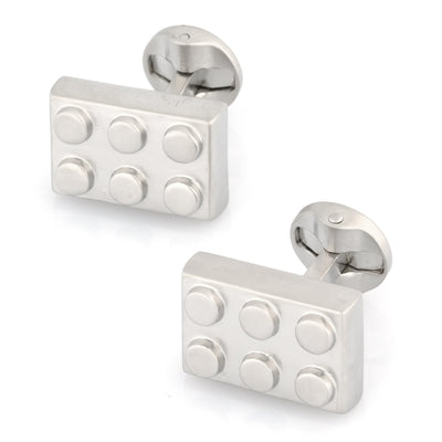 Silver Building Block Cufflinks