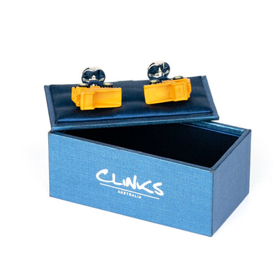 Yellow Dump Truck Cufflinks