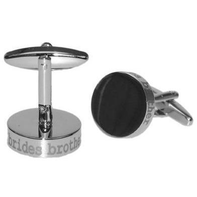 Brides Brother Laser Etched Engravable  Wedding Cufflinks