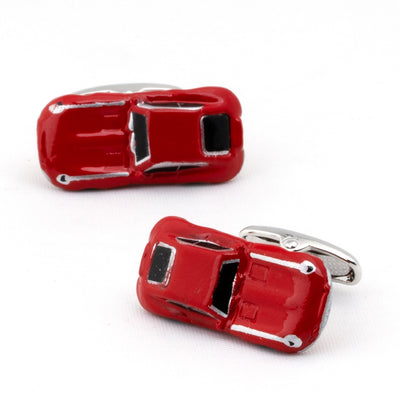 Red Jaguar Style E Type Car Cufflinks