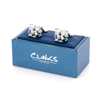 Silver Drum Kit Cufflinks