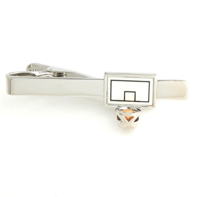 Basketball Hoop Tie Clip, Tie Bars, Mens Tie Clip & Tie Bars , TC3560, Cuffed, Clinks, Clinks Australia 