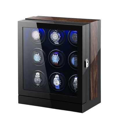 Black Watch Winder Box, 9 Watch Winder Box, Cuffed Watch Watch Winder, Clinks Australia Watch Winder Box, Black Watch Winder Box on Cuffed, Australia Watch Winder Box, Watch Winder Storage Box, Watch Winder Display Box, Watch Winder Box for 9, Watch Winder Box, Black, CW0901, Clinks.com