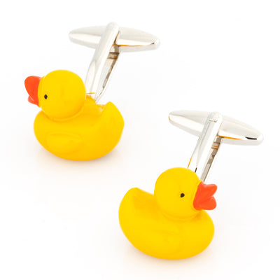 Yellow Rubber Duckie Cufflinks