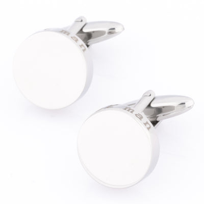 Best Man Laser Etched Round Engravable  Wedding Cufflinks