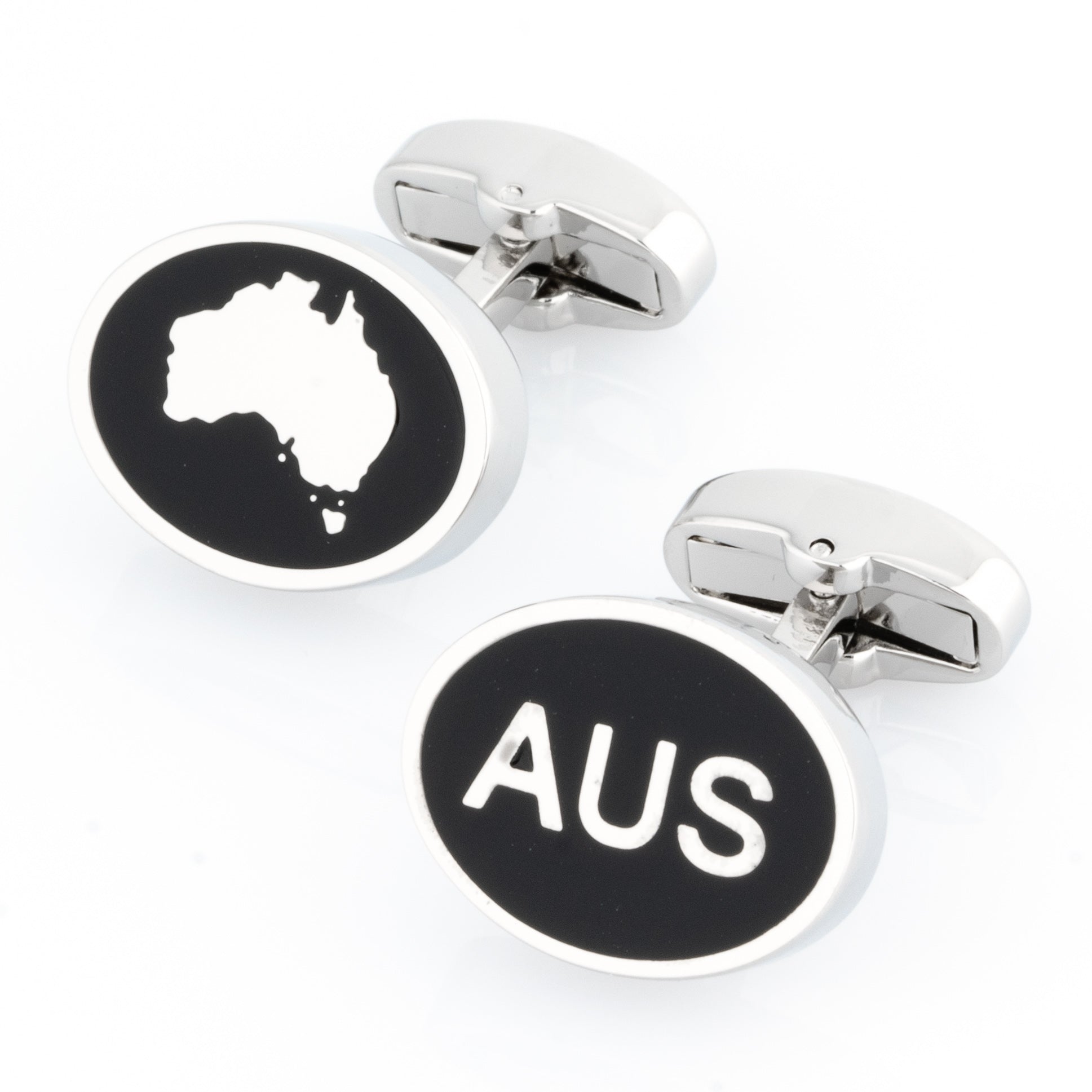 Australian Map and AUS Cufflinks, Novelty Cufflinks, CL8505, Mens Cufflinks, Cufflinks, Cuffed, Clinks, Clinks Australia 
