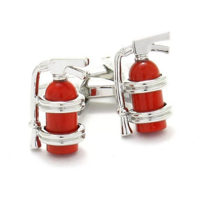 Red Fire Extinguisher Cufflinks