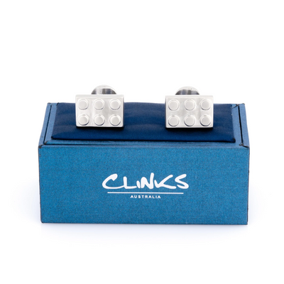 Silver Building Block Cufflinks