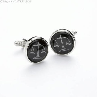 Scales of Justice (black) Cufflinks