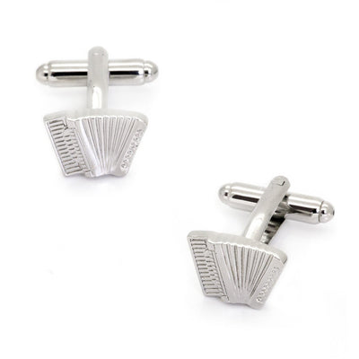 Silver Accordion Cufflinks