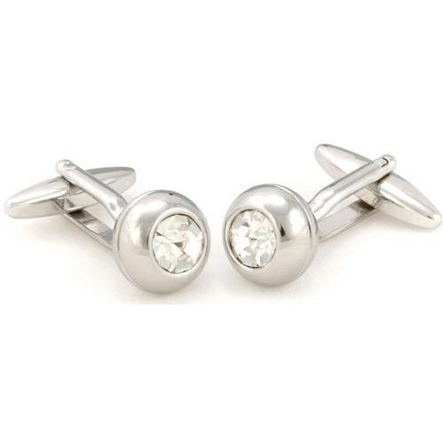 Silver Diamonte Cufflinks