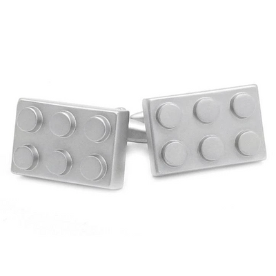 Silver Building Block Cufflinks