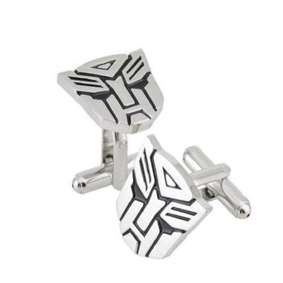 Transformer Autobot Robot Silver Cufflinks