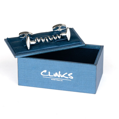 Corkscrew Wine Cufflinks