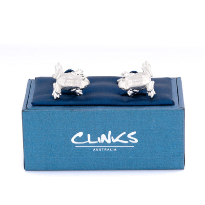 Silver Frog Cufflinks