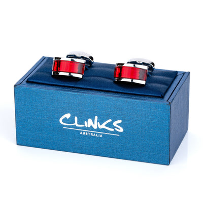 Ruby Red Cateye Cufflinks