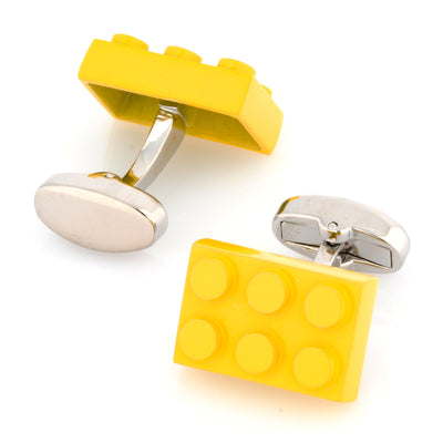 Yellow Building Block Cufflinks