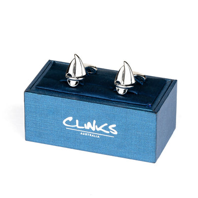 Silver Sailing Boat Yacht Cufflinks