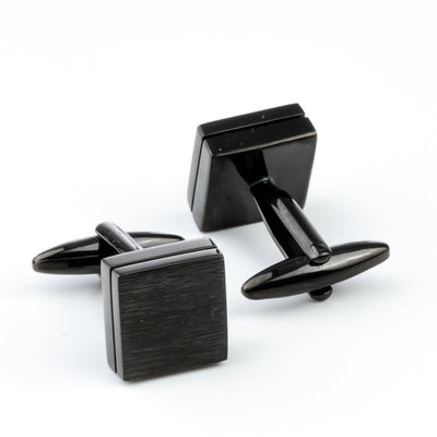 Brushed Black Cufflinks